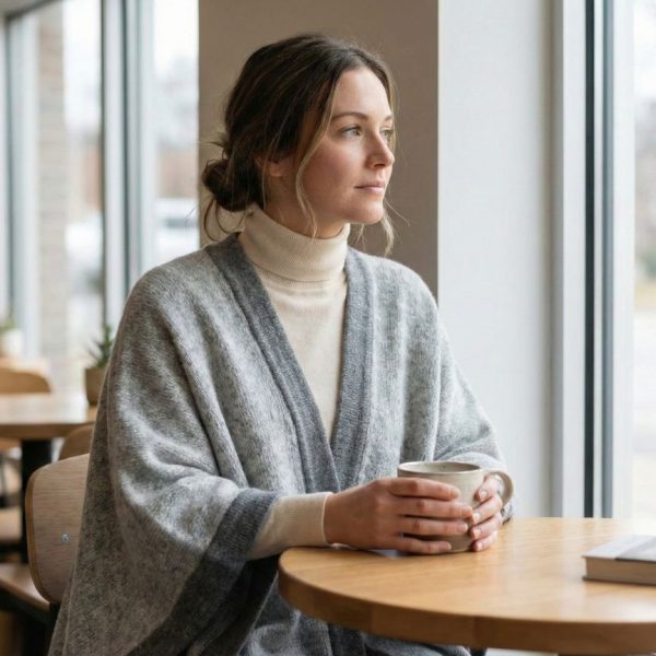 Undyed Cashmere Cape - Artisan, Women's - Image 15