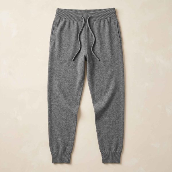 Women's Undyed Cashmere Joggers - Zenith Natural - Image 9