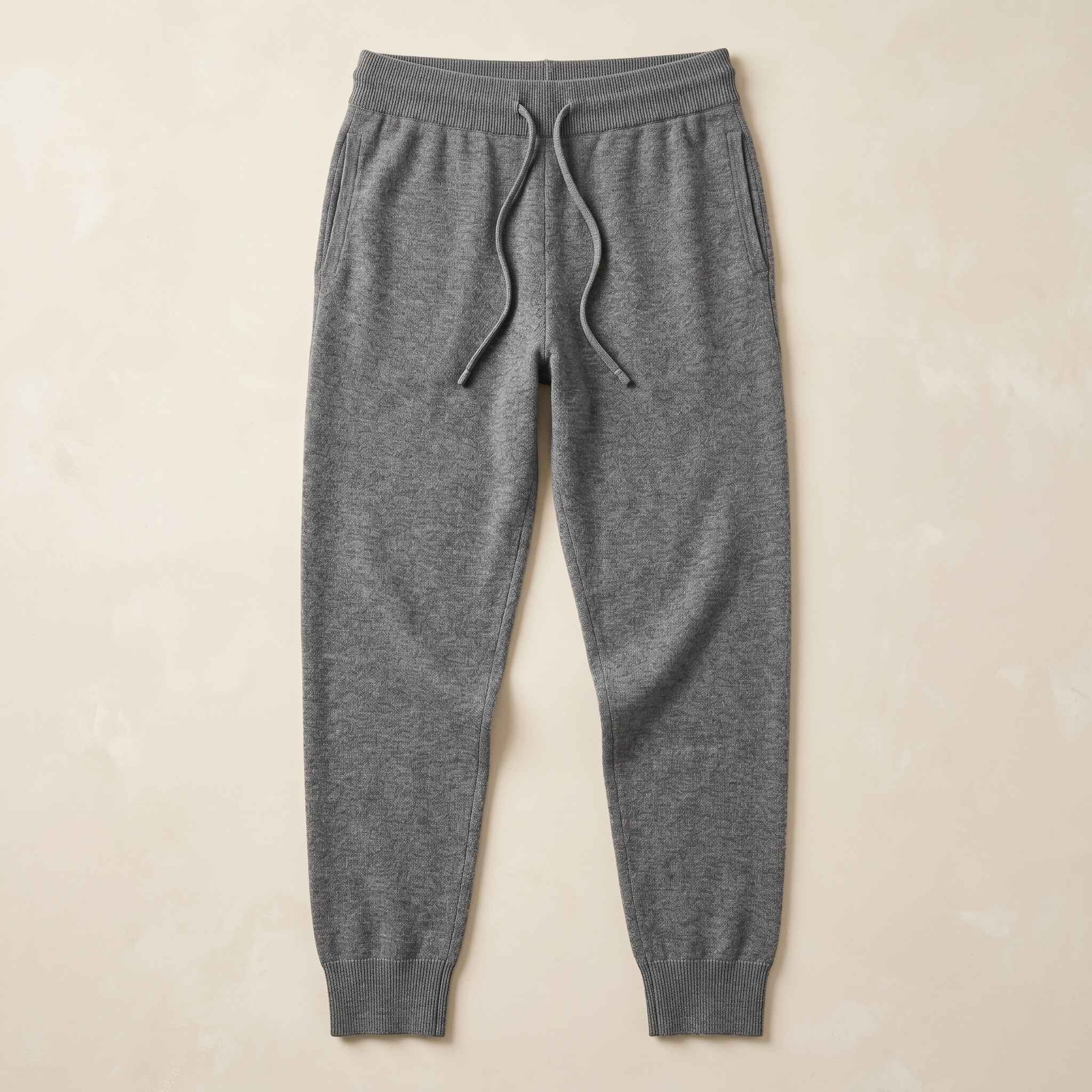 Women's Undyed Cashmere Joggers - Zenith Natural - Image 9