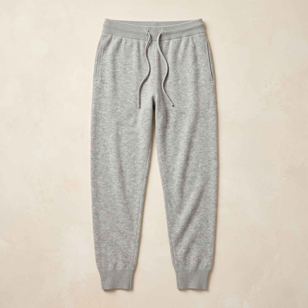 Women's Undyed Cashmere Joggers - Zenith Natural