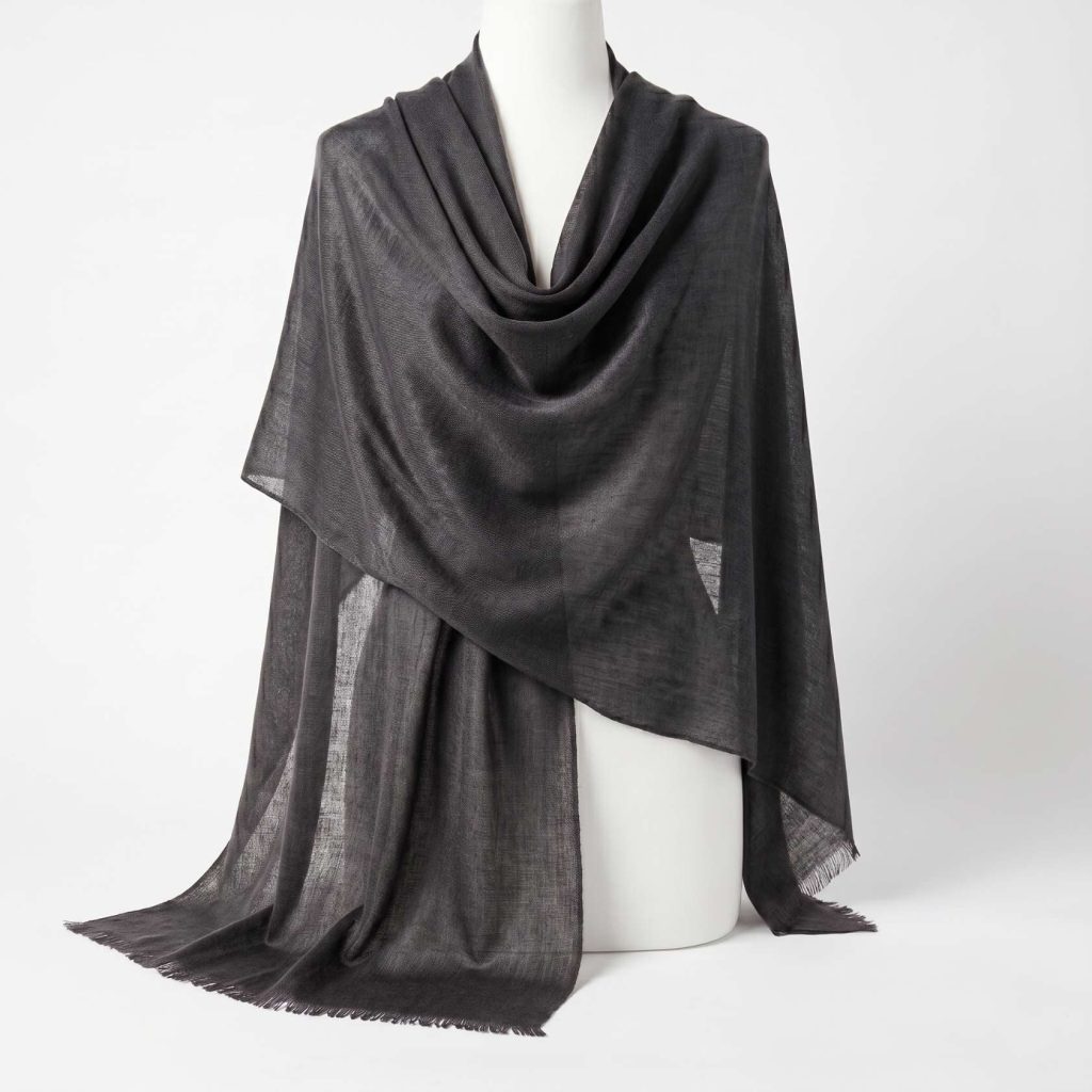 Cashmere Pashmina Shawl - Mist & Twilight Grey