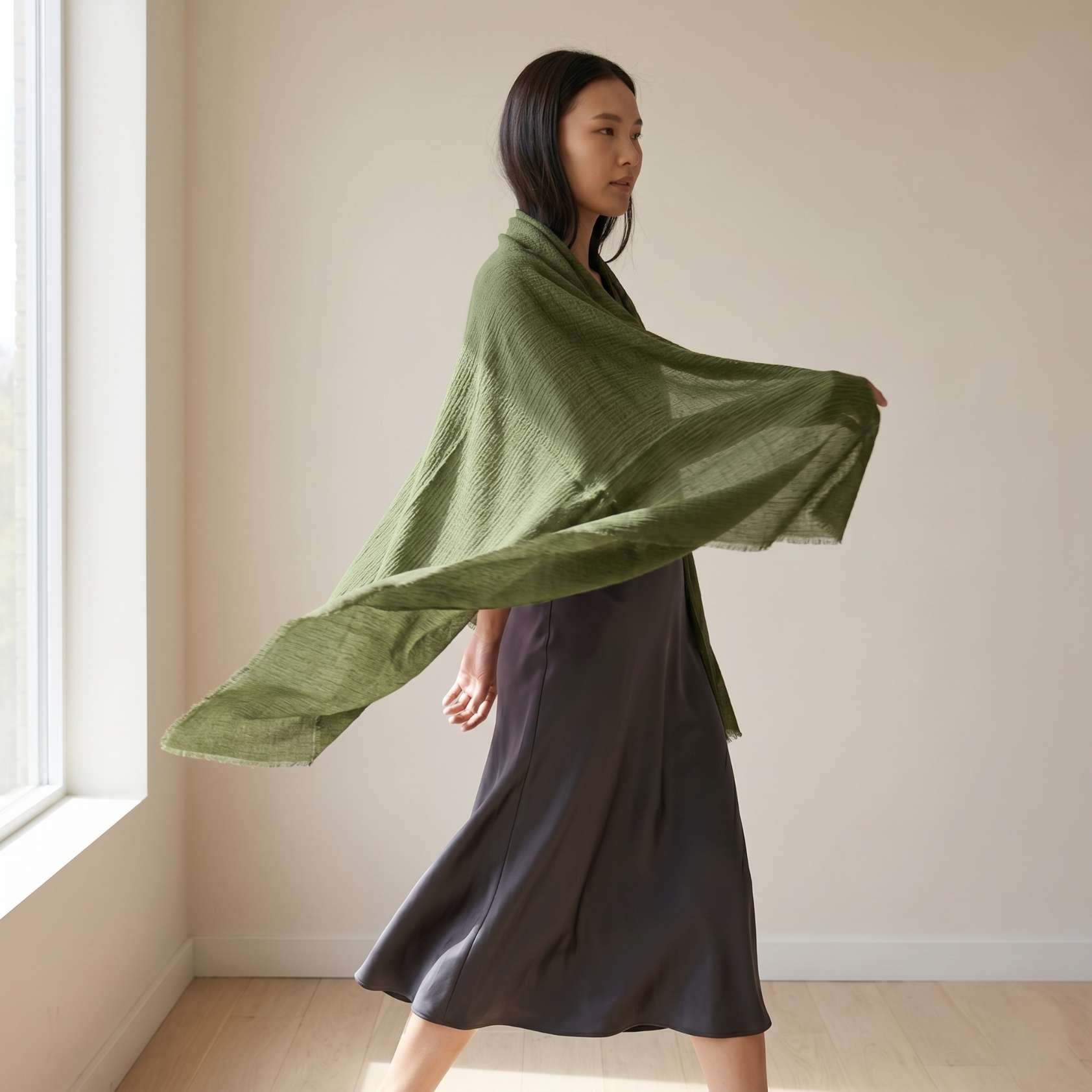 Cashmere Pashmina Shawl - Jewel Tones Collection - Image 12