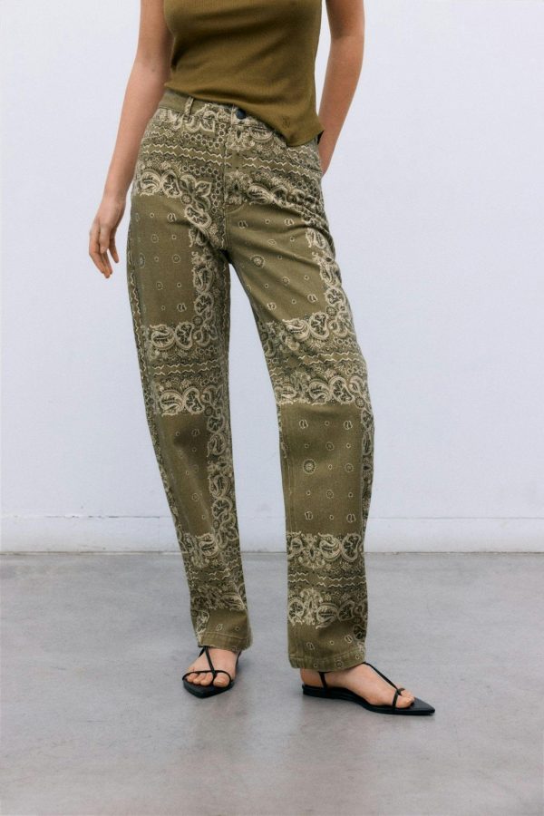 Waterlily Woman Pant Bandana Woman Print - Image 5