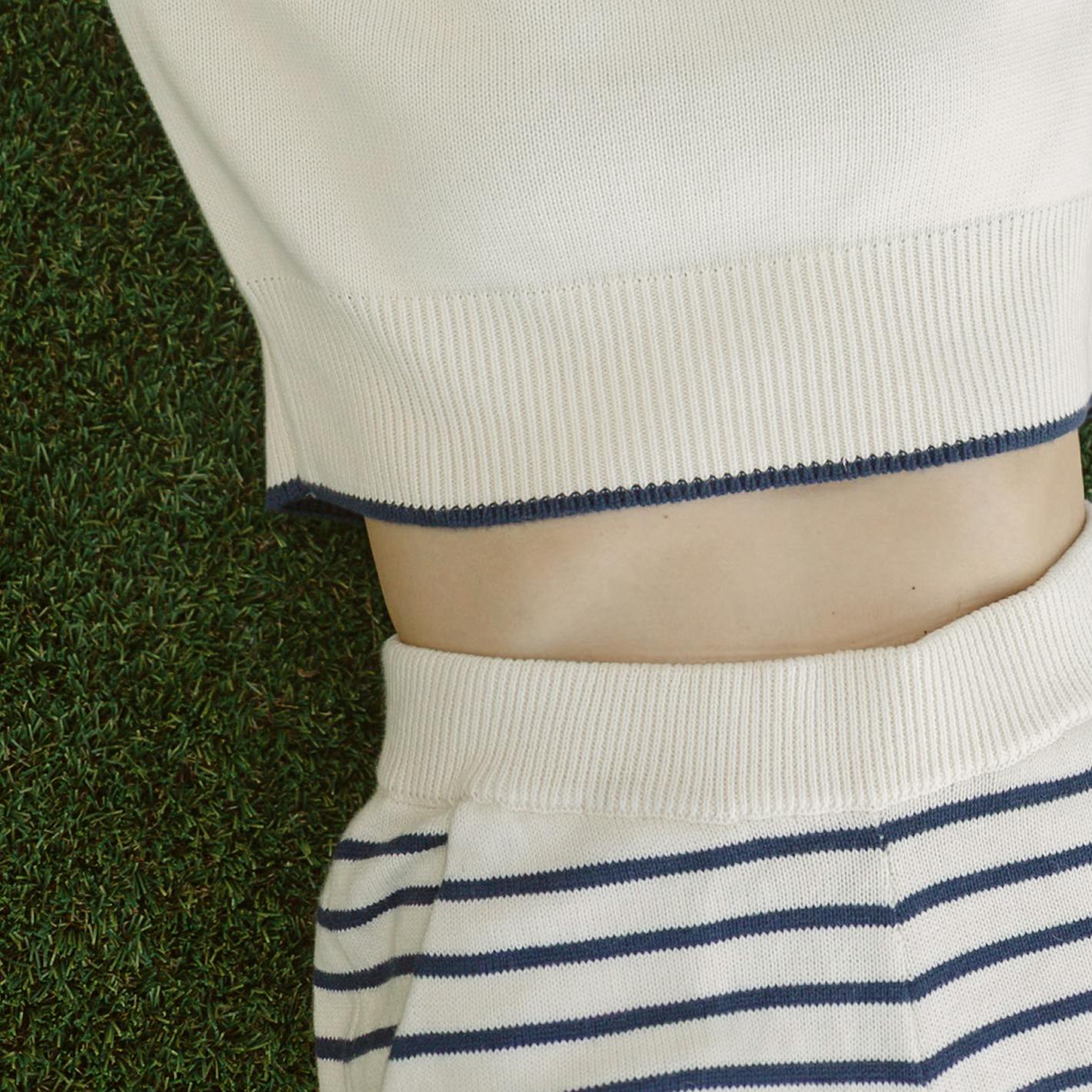 Women's Breton Stripe Knit Short - Image 12
