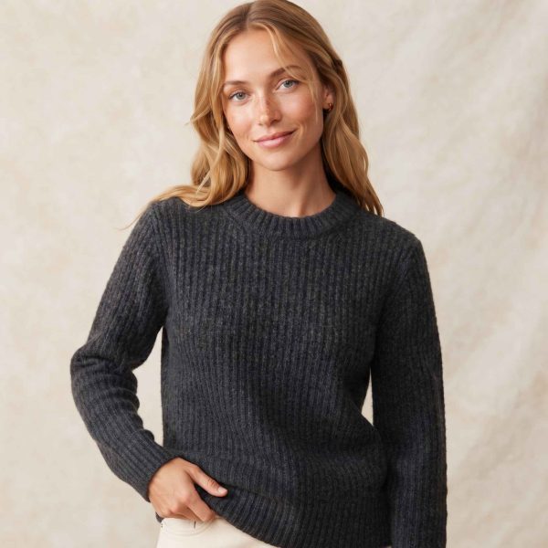 Women's Undyed Cashmere Sweater - Ella Ribbed - Image 2