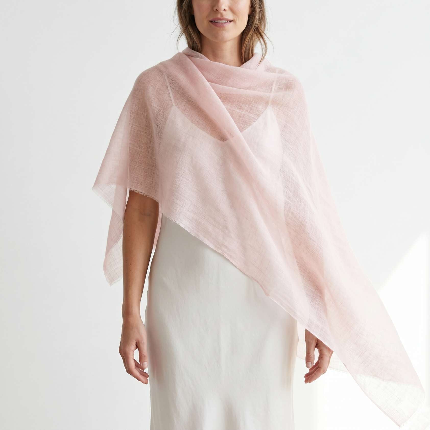 Cashmere Pashmina Shawl - Pink & Rose Heritage - Image 4