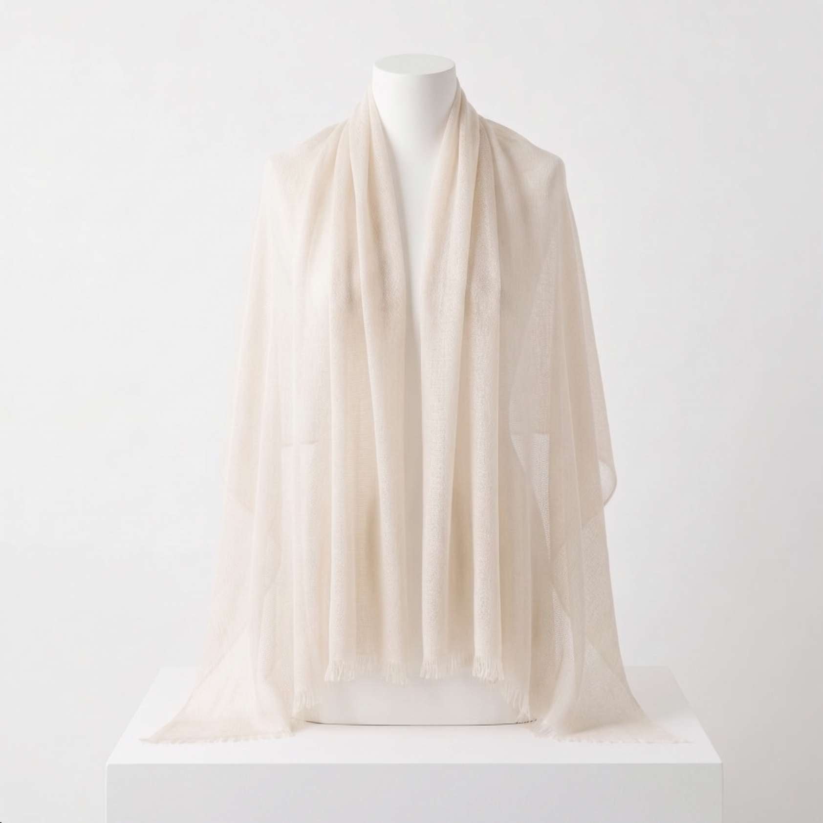 Cashmere Pashmina Shawl - Pink & Rose Heritage - Image 6