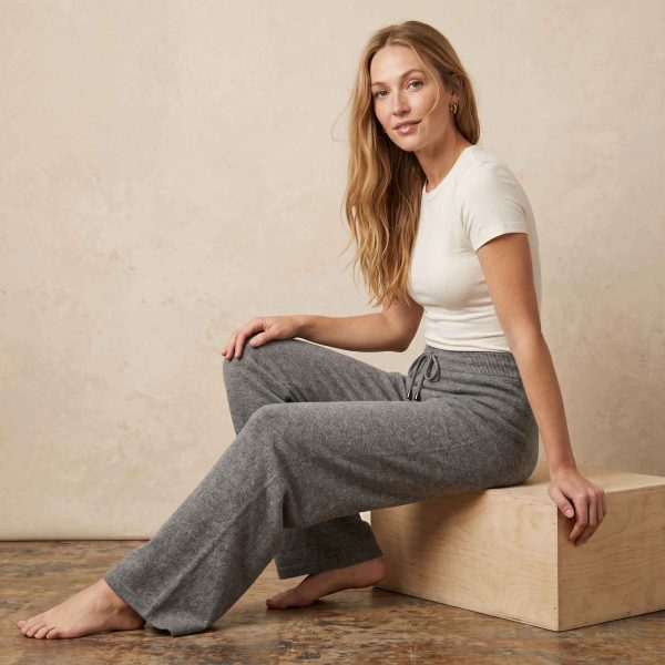 Women's Undyed Cashmere Sweatpants - Zenith Natural - Image 8