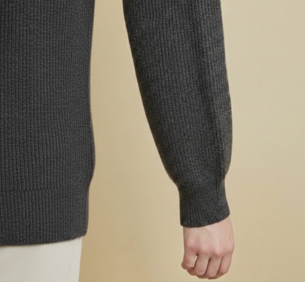 Women's Undyed Cashmere V-Neck Cardigan - Lhotse - Image 4