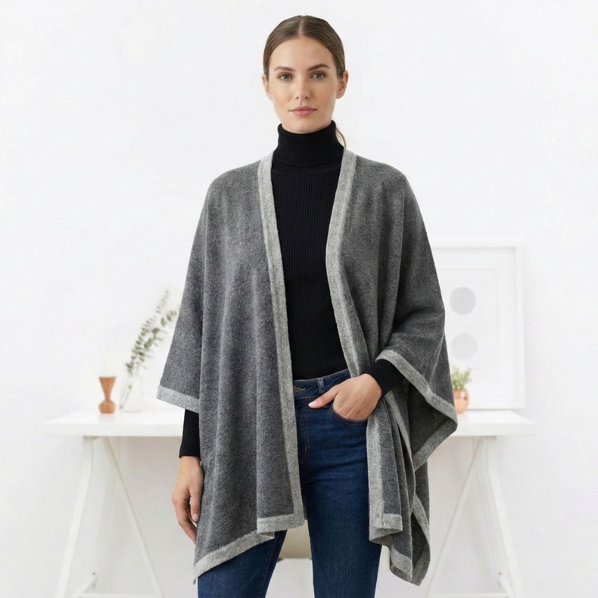 Undyed Cashmere Cape - Artisan, Women's