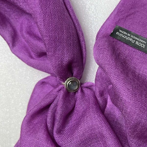 Cashmere Pashmina Shawl - Pink & Rose Heritage - Image 14