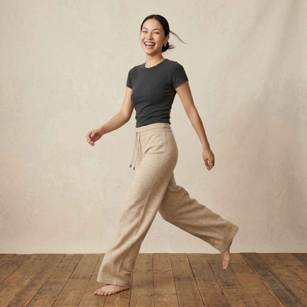 Women's Undyed Cashmere Sweatpants - Zenith Natural - Image 15