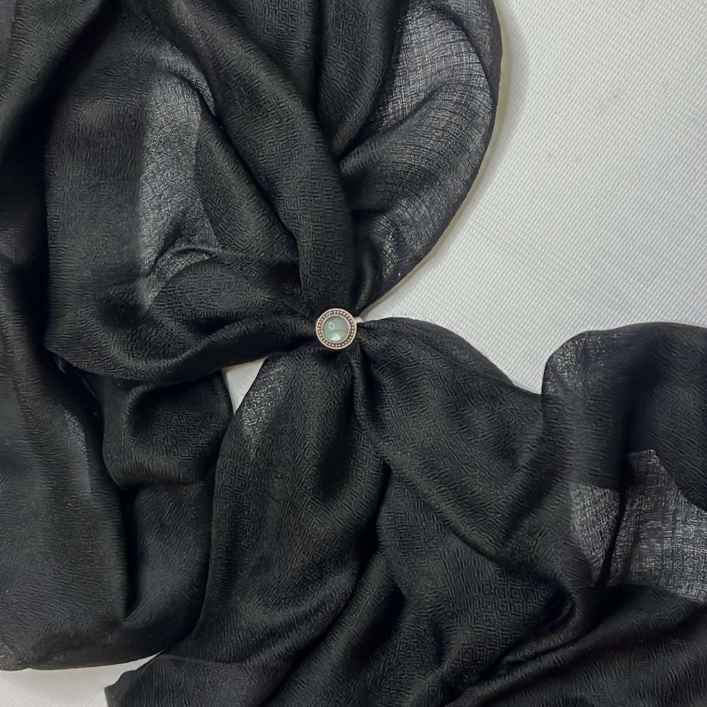 Cashmere Pashmina Shawl - Dolpo Ebony Black