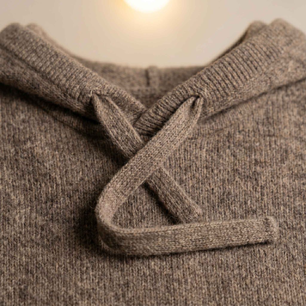 Women's Undyed Cashmere Hoodie - Natural Chyangra