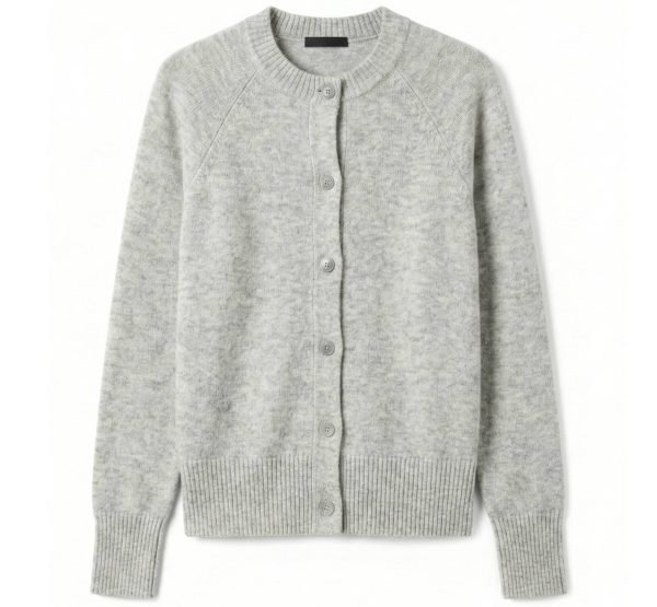 Women's Undyed Cashmere Cardigan - Pokhara Dense Knit - Image 5