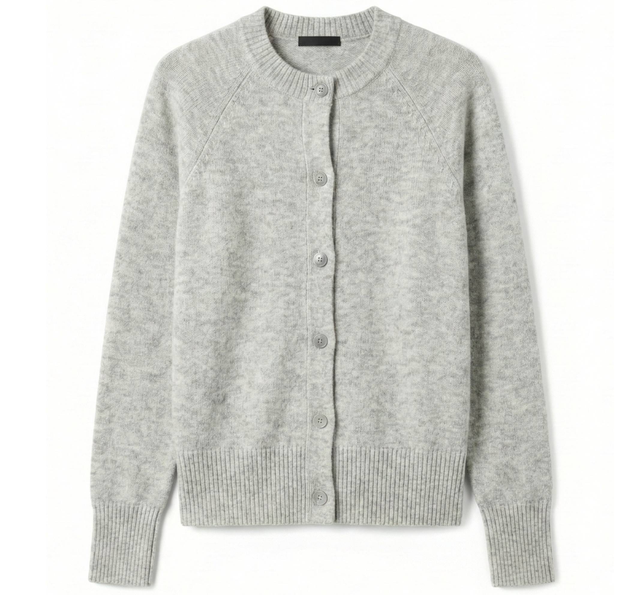 Women's Undyed Cashmere Cardigan - Pokhara Dense Knit - Image 5