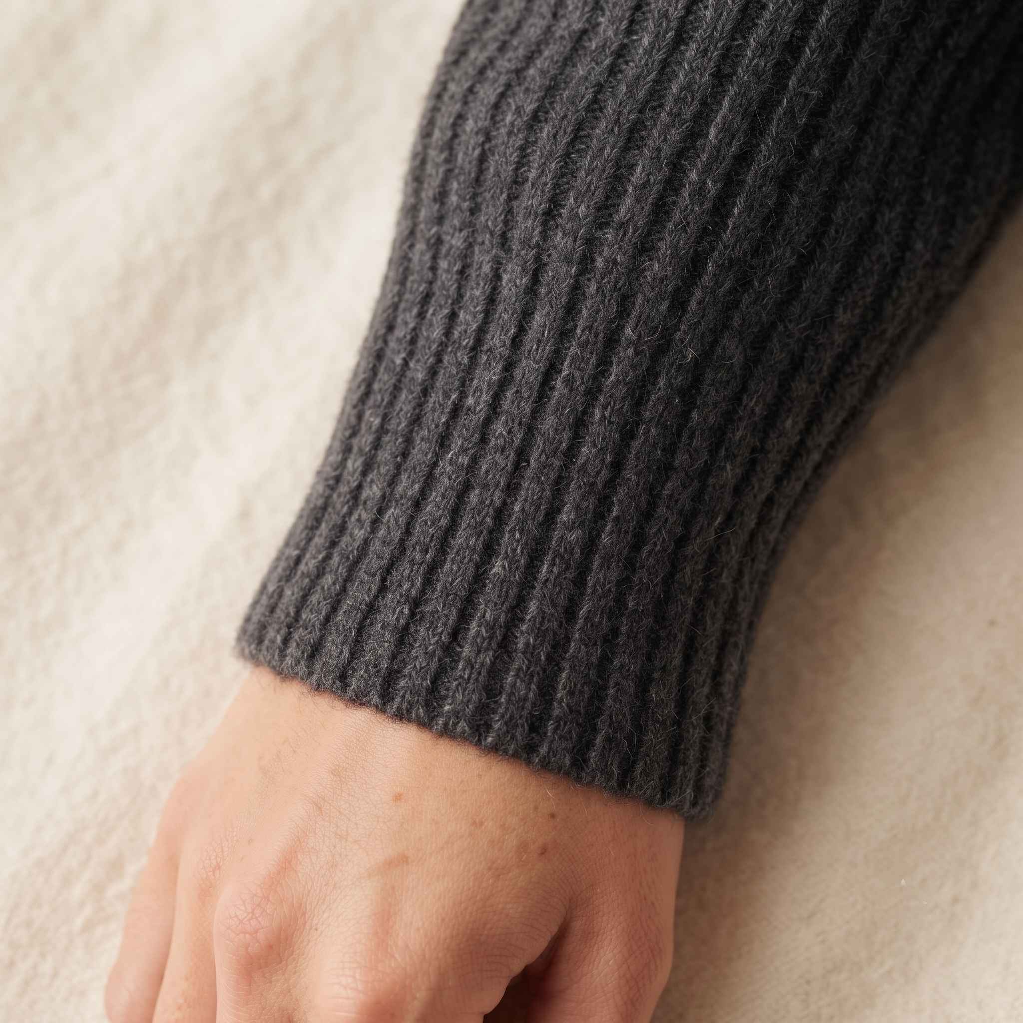 Women's Undyed Cashmere Sweater - Ella Ribbed - Image 3