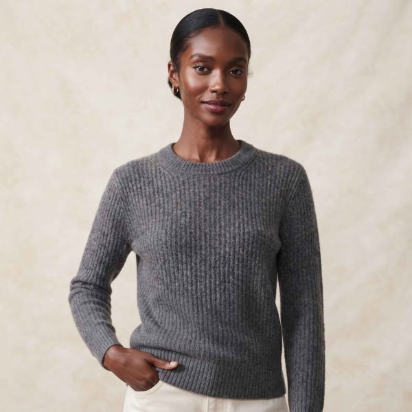 Women's Undyed Cashmere Sweater - Ella Ribbed - Image 12