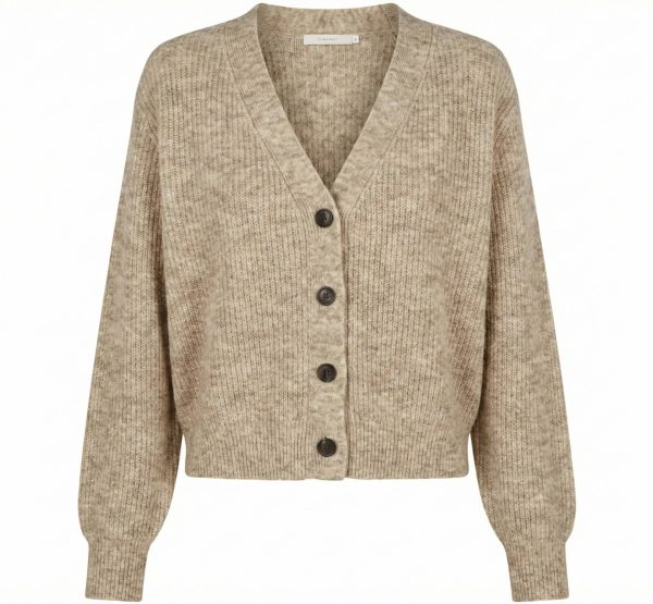 Women's Undyed Cashmere V-Neck Cardigan - Lhotse - Image 14