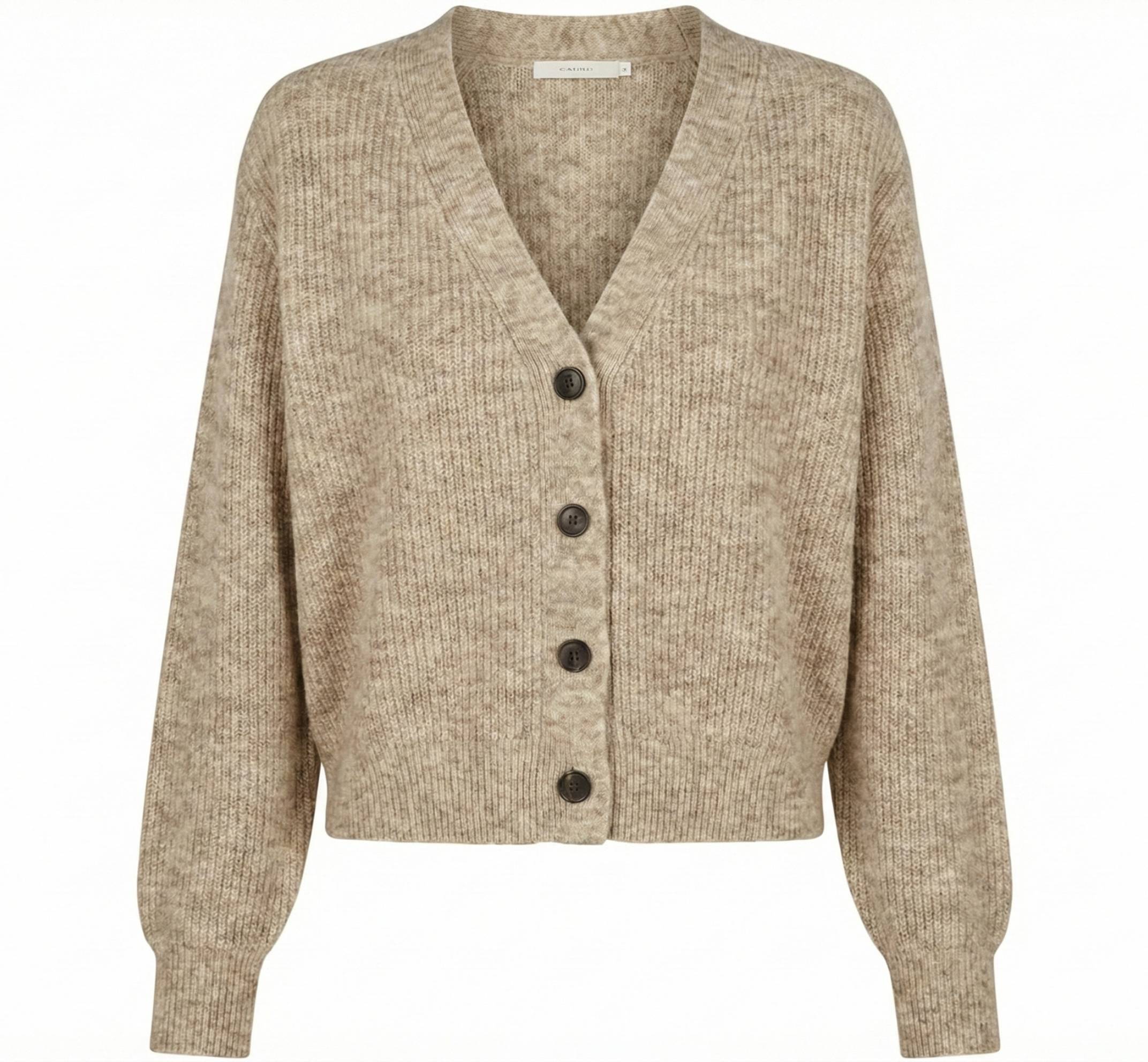 Women's Undyed Cashmere V-Neck Cardigan - Lhotse - Image 14