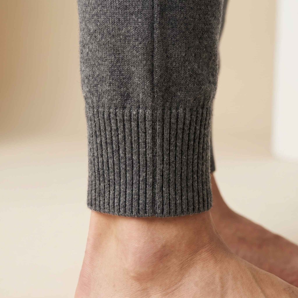 Women's Undyed Cashmere Joggers - Zenith Natural