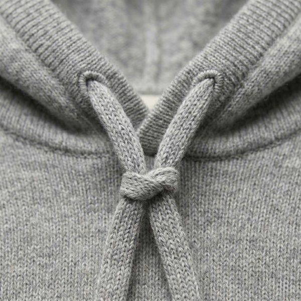Women's Undyed Cashmere Hoodie - Natural Chyangra - Image 12