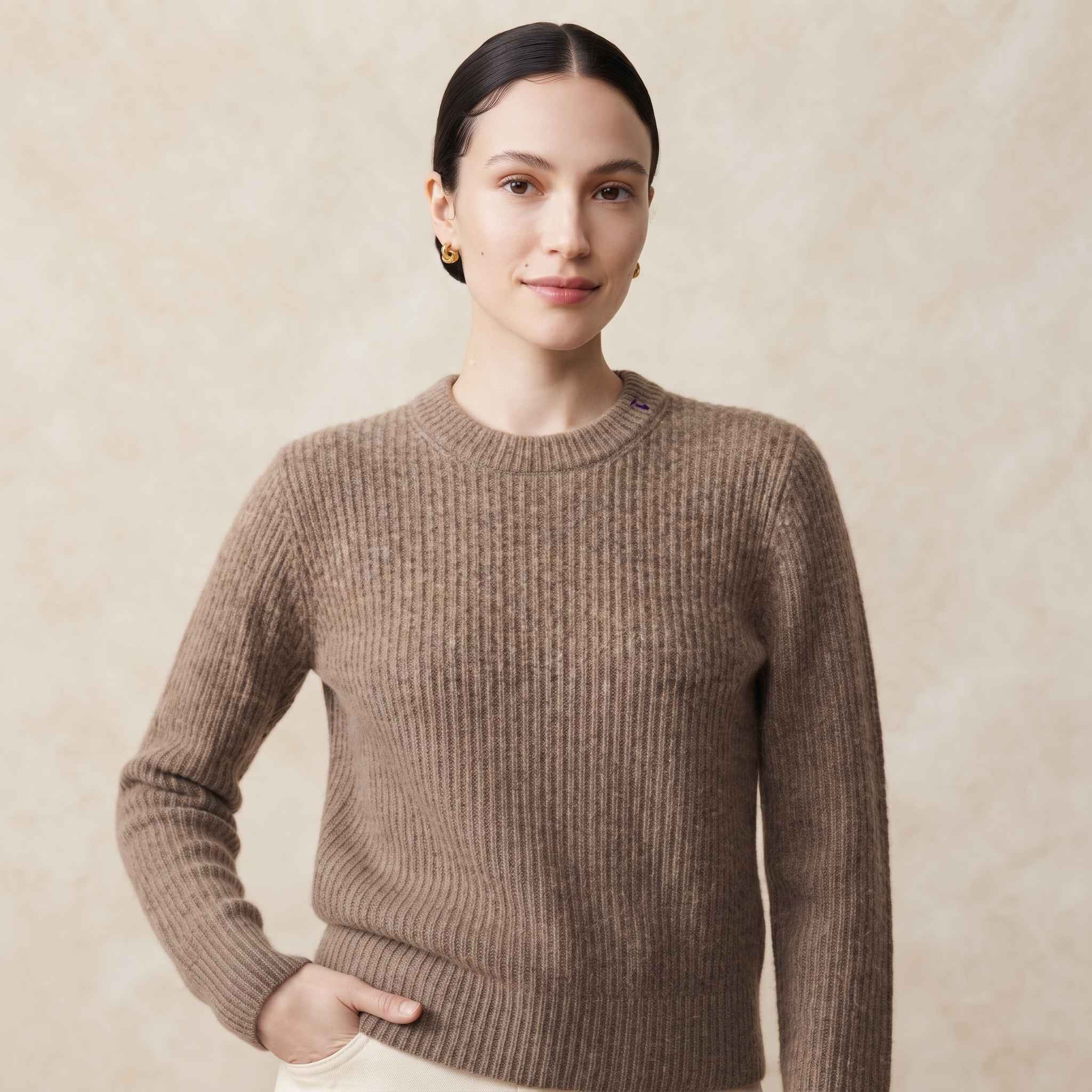 Women's Undyed Cashmere Sweater - Ella Ribbed - Image 23