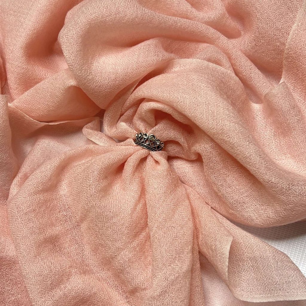 Cashmere Pashmina Shawl - Pink & Rose Heritage