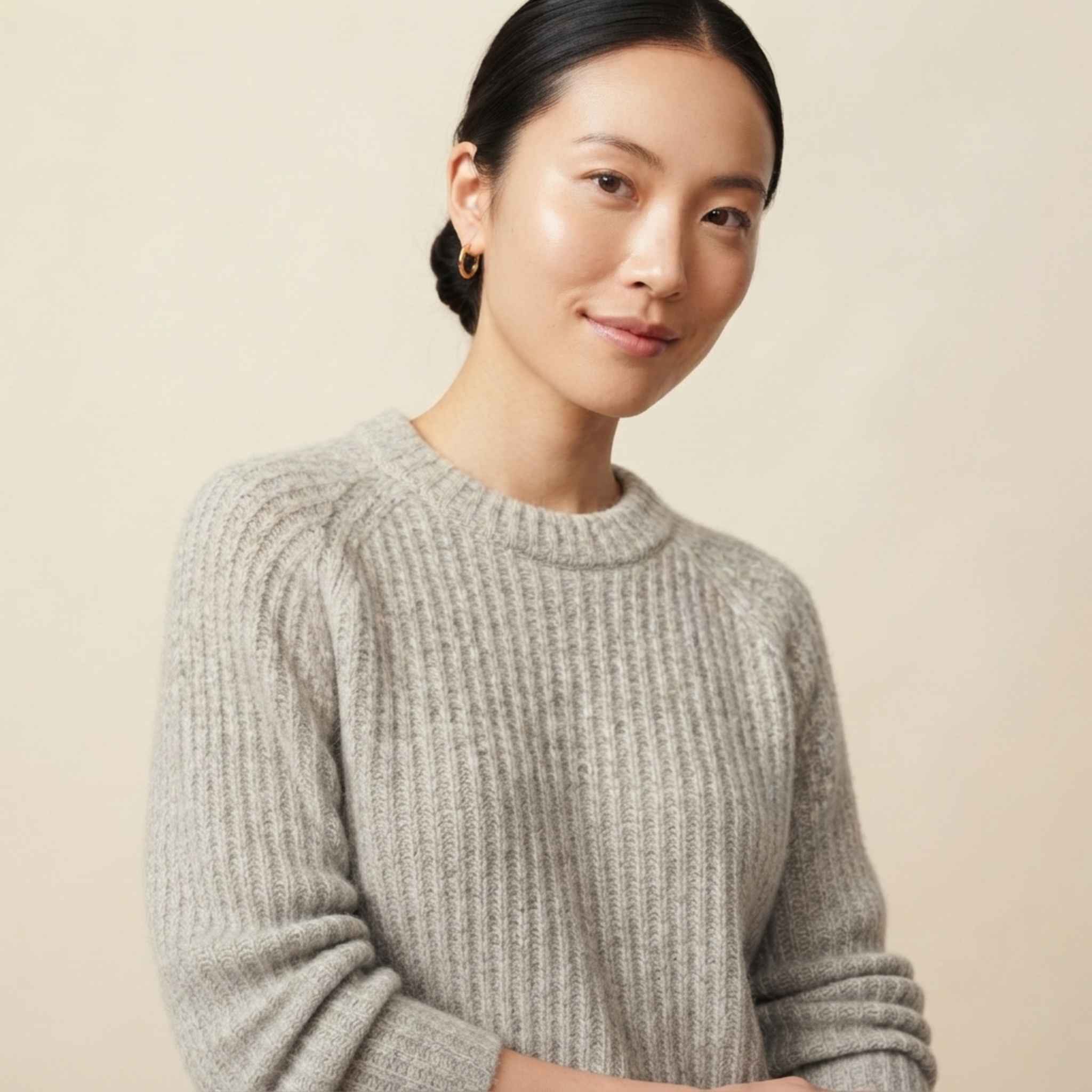 Women's Undyed Cashmere Sweater - Ella Ribbed - Image 6