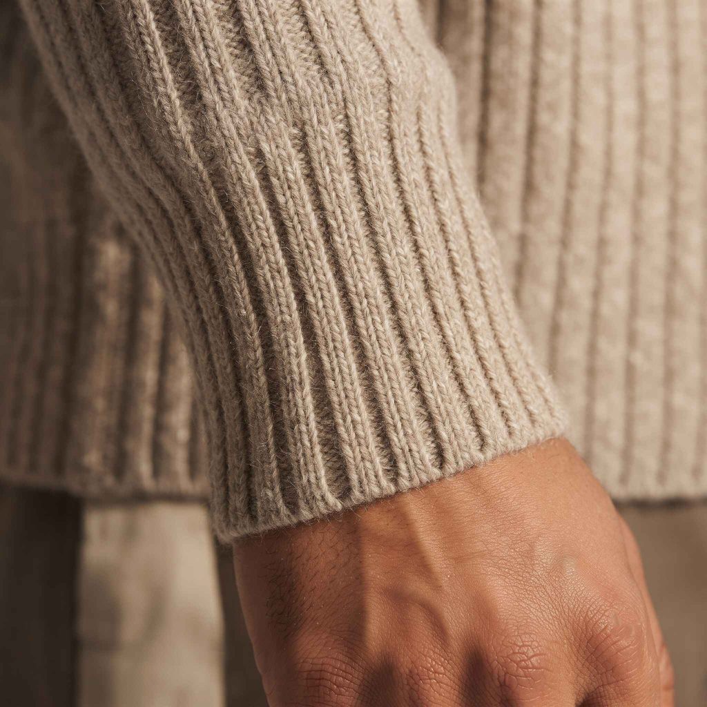 Women's Undyed Cashmere Sweater - Ella Ribbed