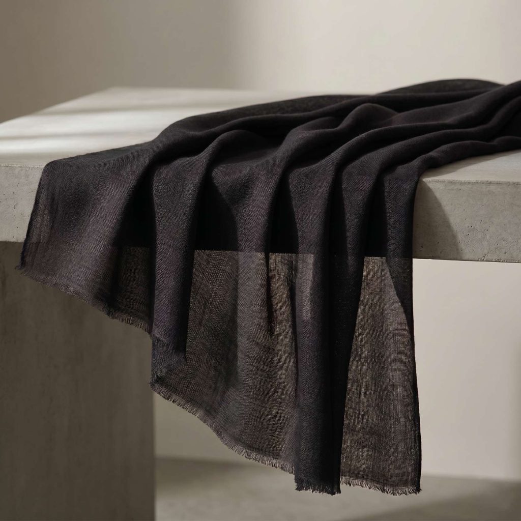 Cashmere Pashmina Shawl - Dolpo Ebony Black