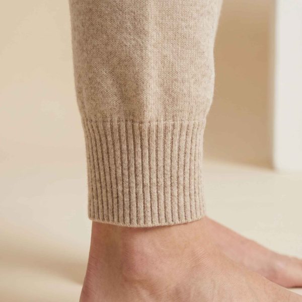 Women's Undyed Cashmere Joggers - Zenith Natural - Image 18