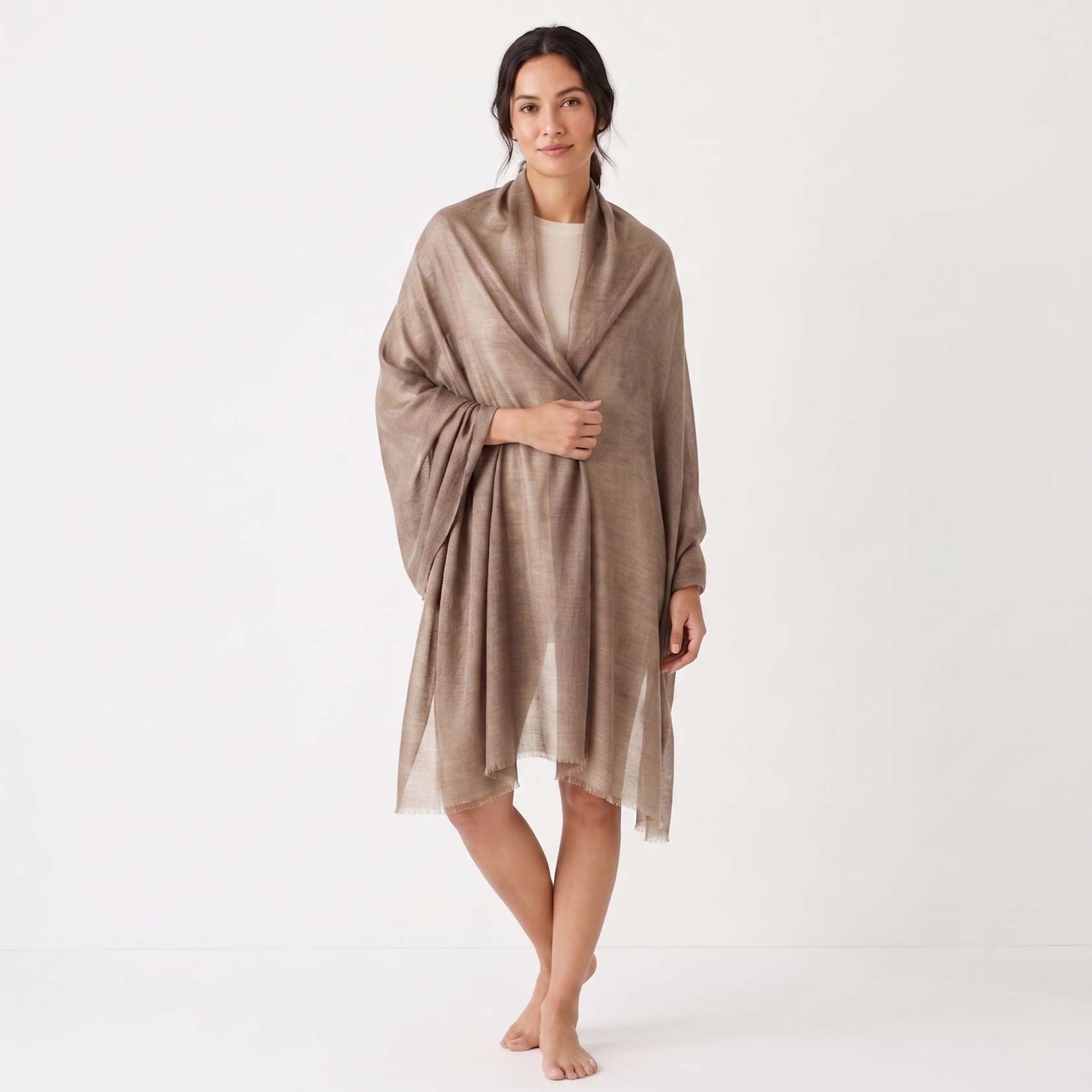 Cashmere Pashmina Shawl - Earth Tone Collection - Image 4