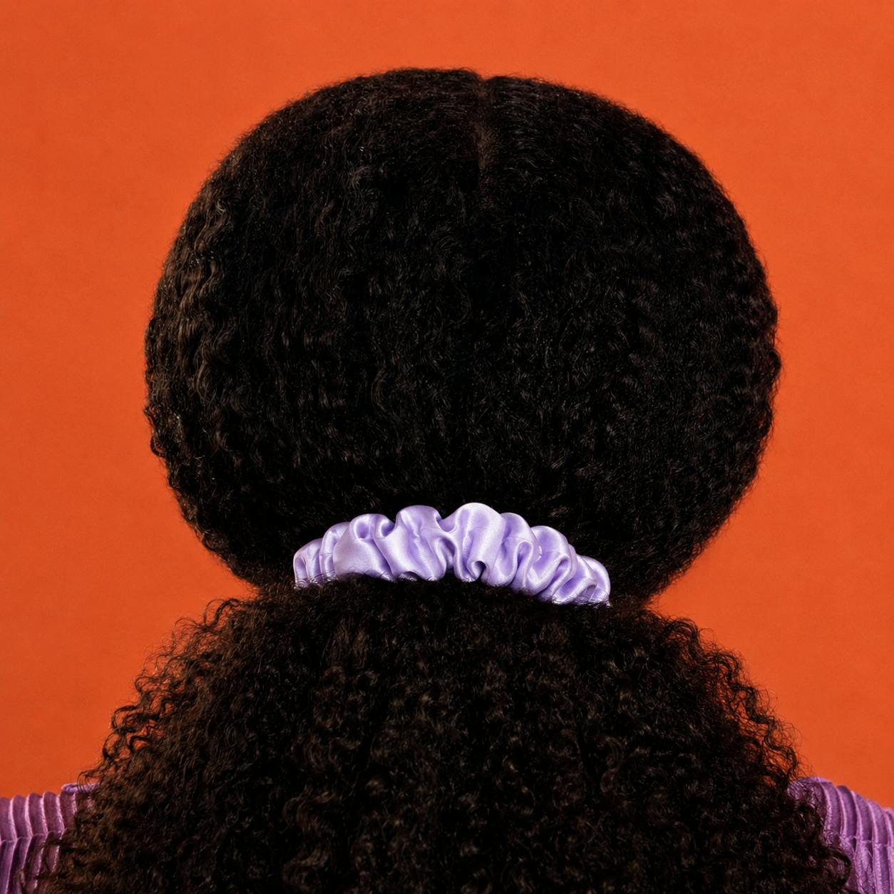 Lilac Silk Scrunchies - Image 10