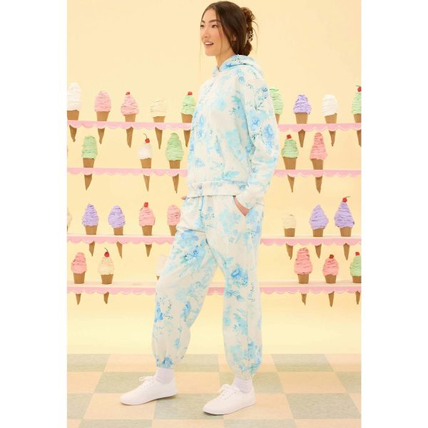 Kian Jogger Sweatpants in Blue Aquarelle Fleur - Image 6