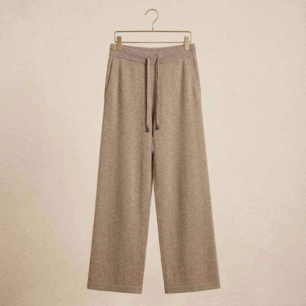 Women's Undyed Cashmere Sweatpants - Zenith Natural