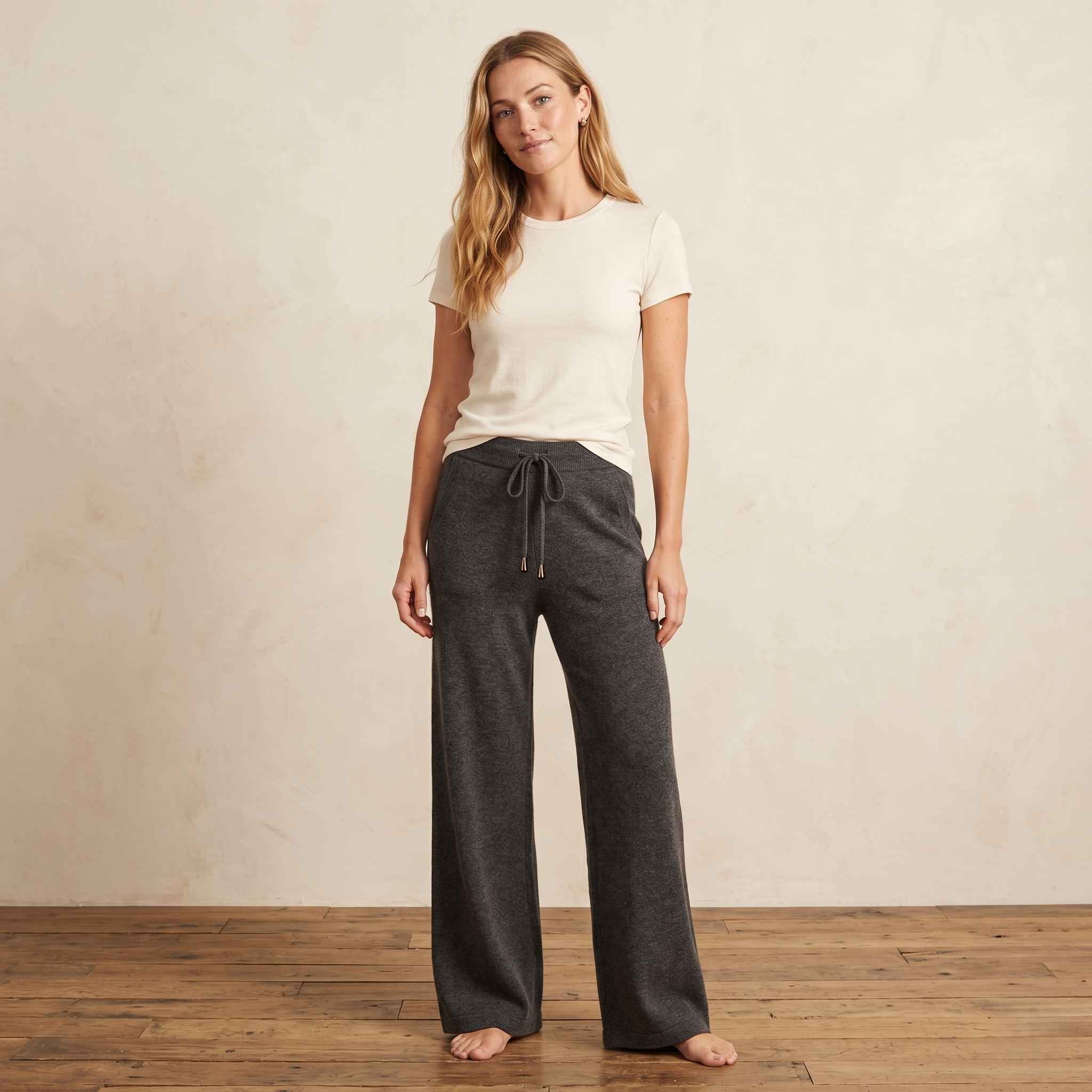 Women's Undyed Cashmere Sweatpants - Zenith Natural - Image 1