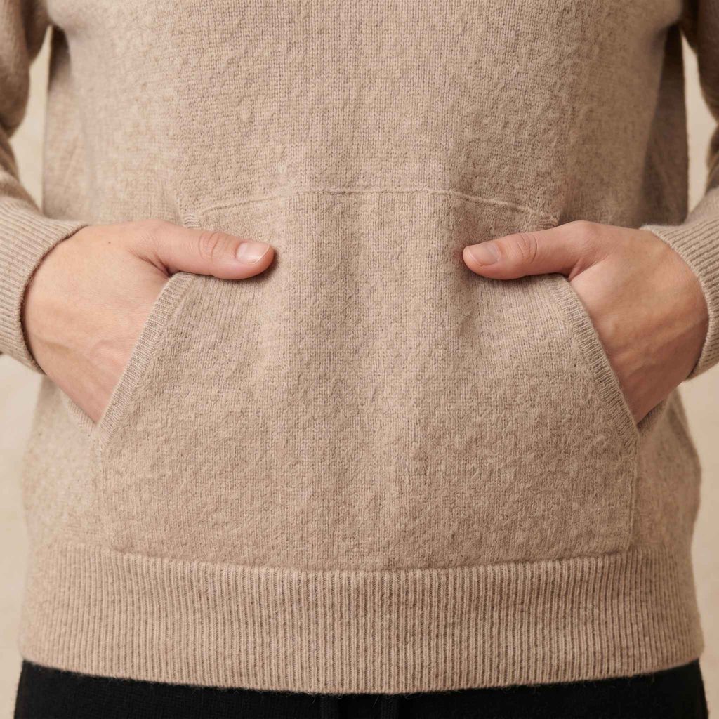 Women's Undyed Cashmere Hoodie - Natural Chyangra