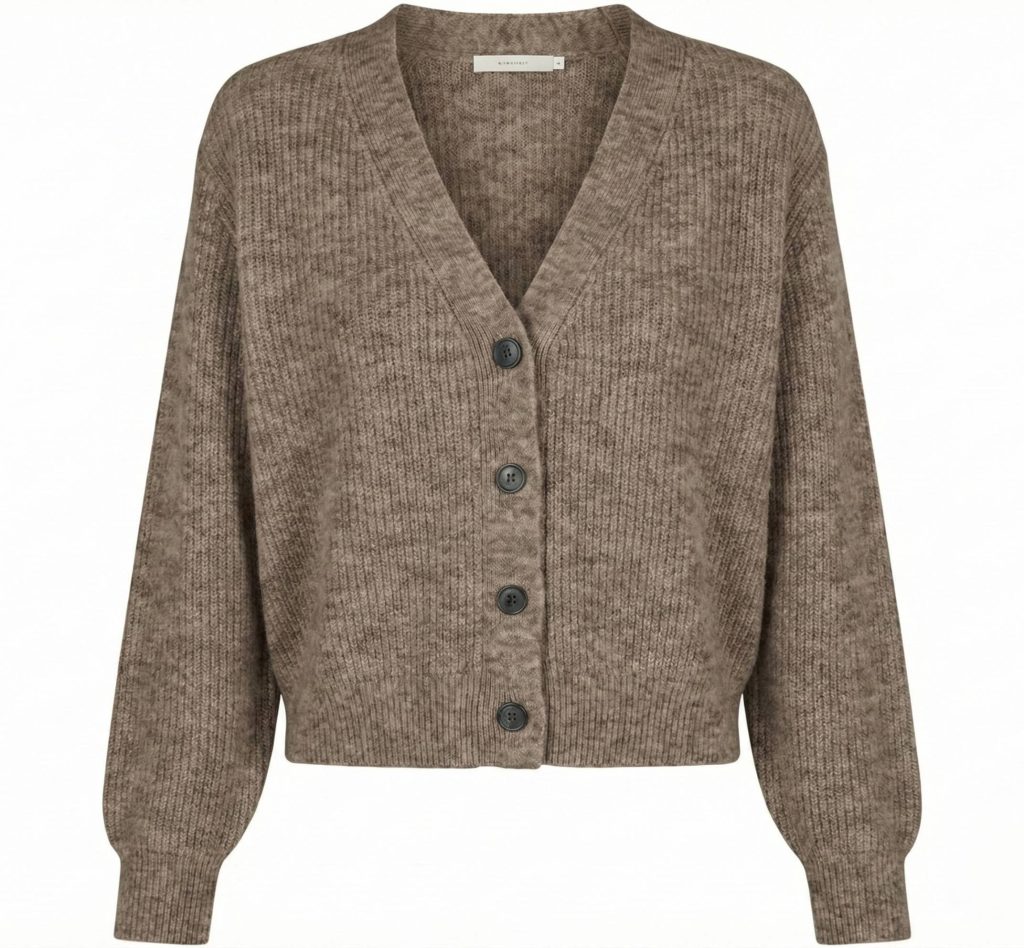 Women's Undyed Cashmere V-Neck Cardigan - Lhotse