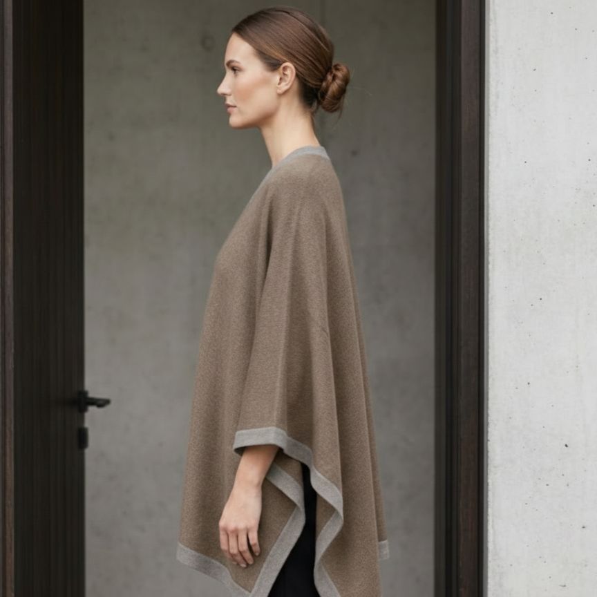 Undyed Cashmere Cape - Artisan, Women's