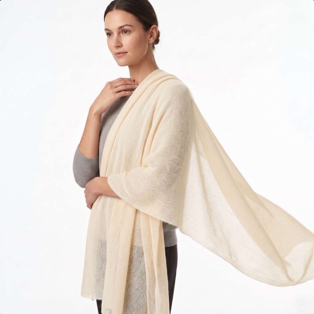 Cashmere Pashmina Shawl - Pink & Rose Heritage