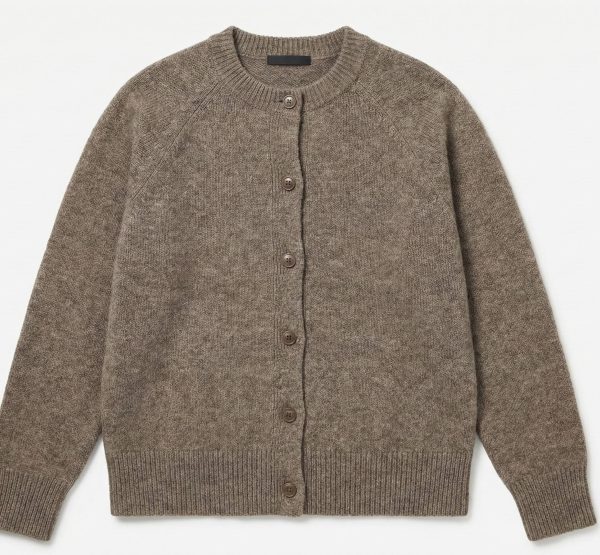 Women's Undyed Cashmere Cardigan - Pokhara Dense Knit - Image 13