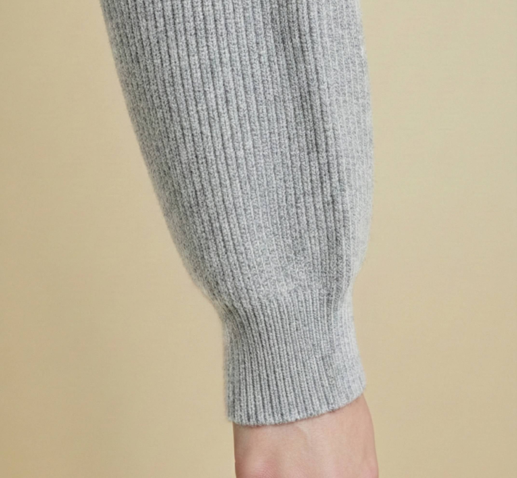 Women's Undyed Cashmere V-Neck Cardigan - Lhotse - Image 10