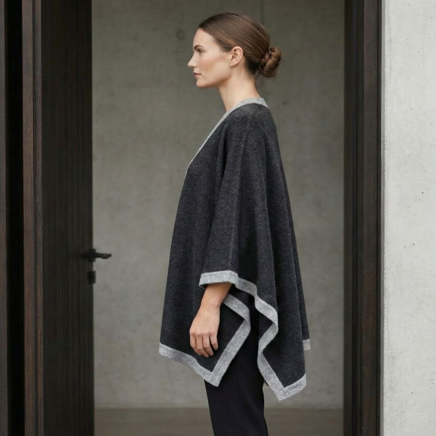 Undyed Cashmere Cape - Artisan, Women's