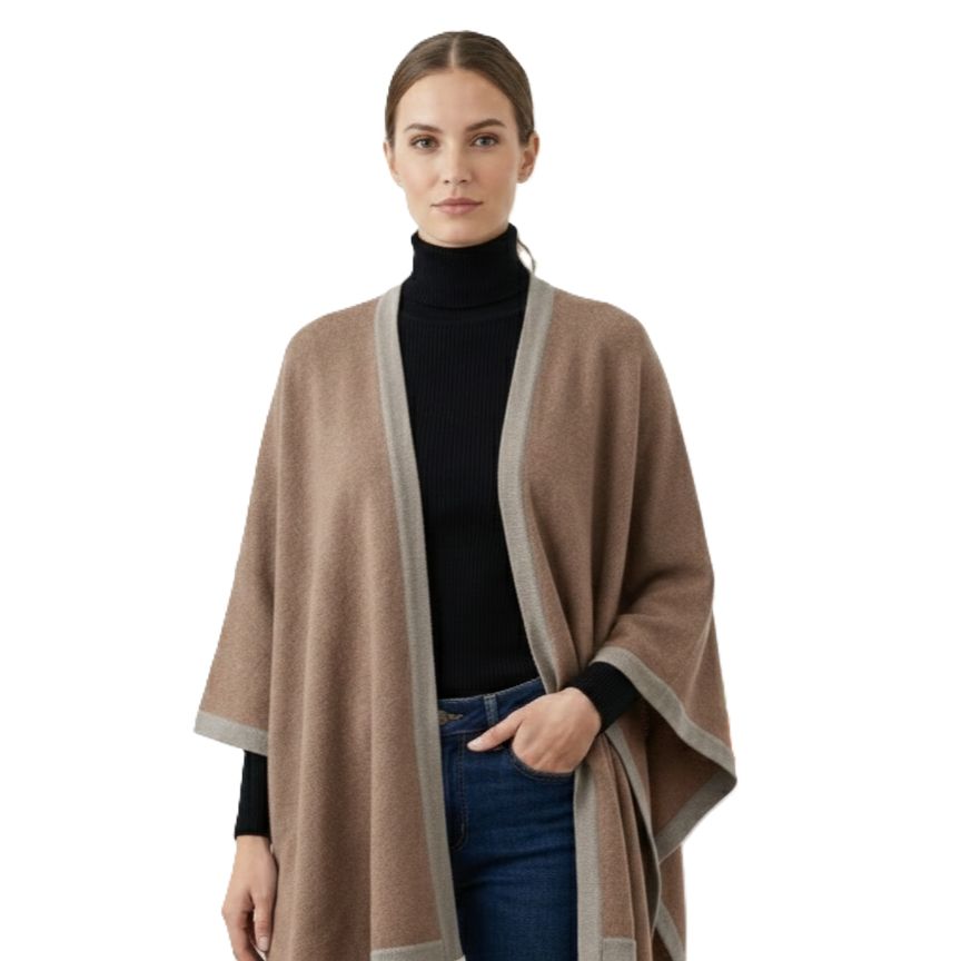 Undyed Cashmere Cape - Artisan, Women's