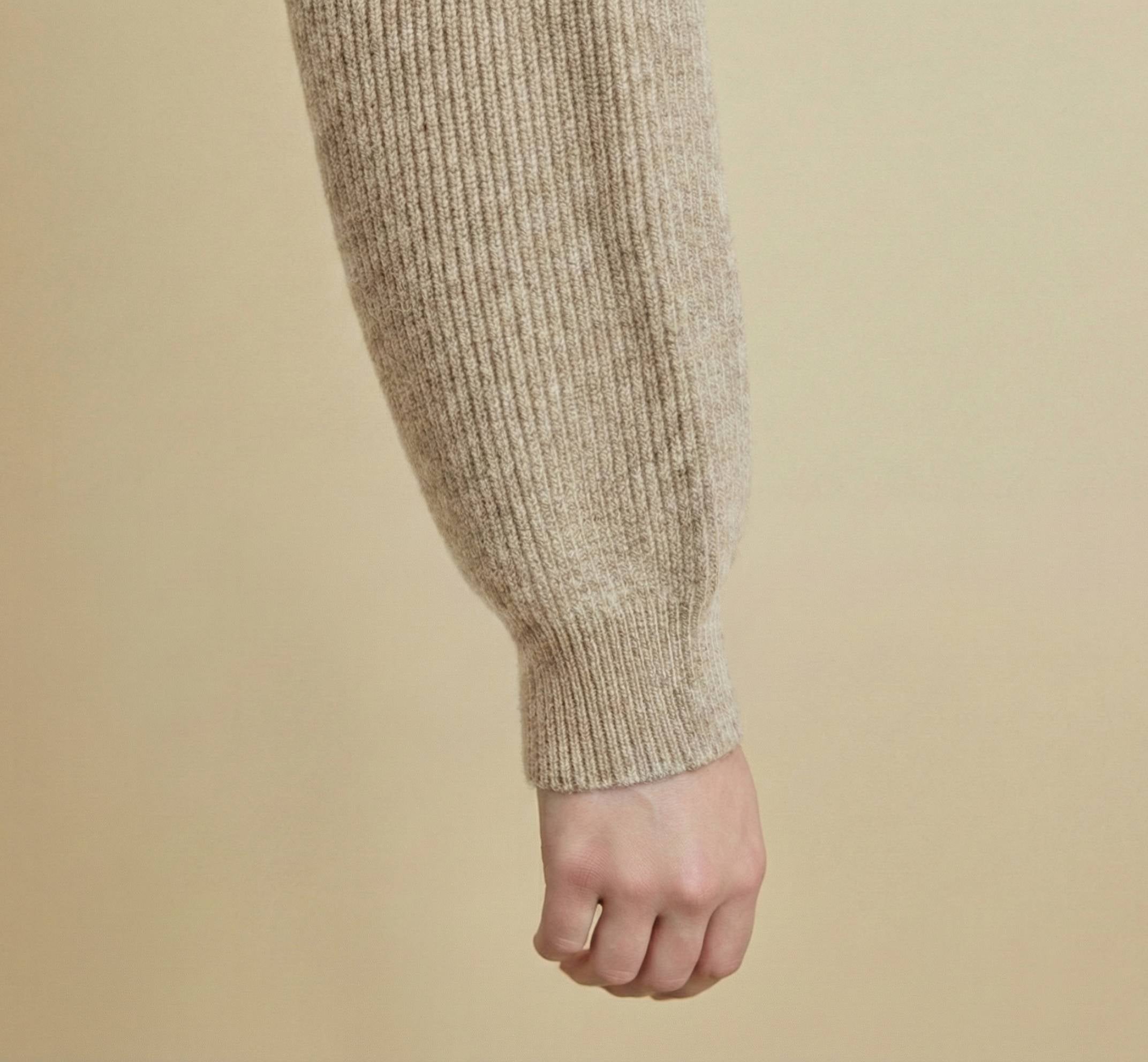 Women's Undyed Cashmere V-Neck Cardigan - Lhotse - Image 16