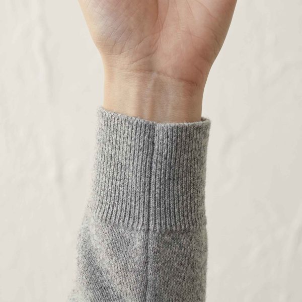 Women's Undyed Cashmere Hoodie - Natural Chyangra - Image 11
