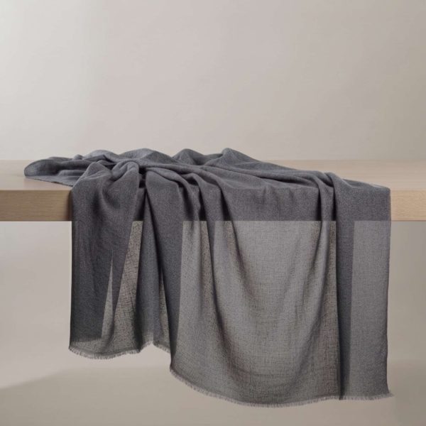 Cashmere Pashmina Shawl - Mist & Twilight Grey - Image 6