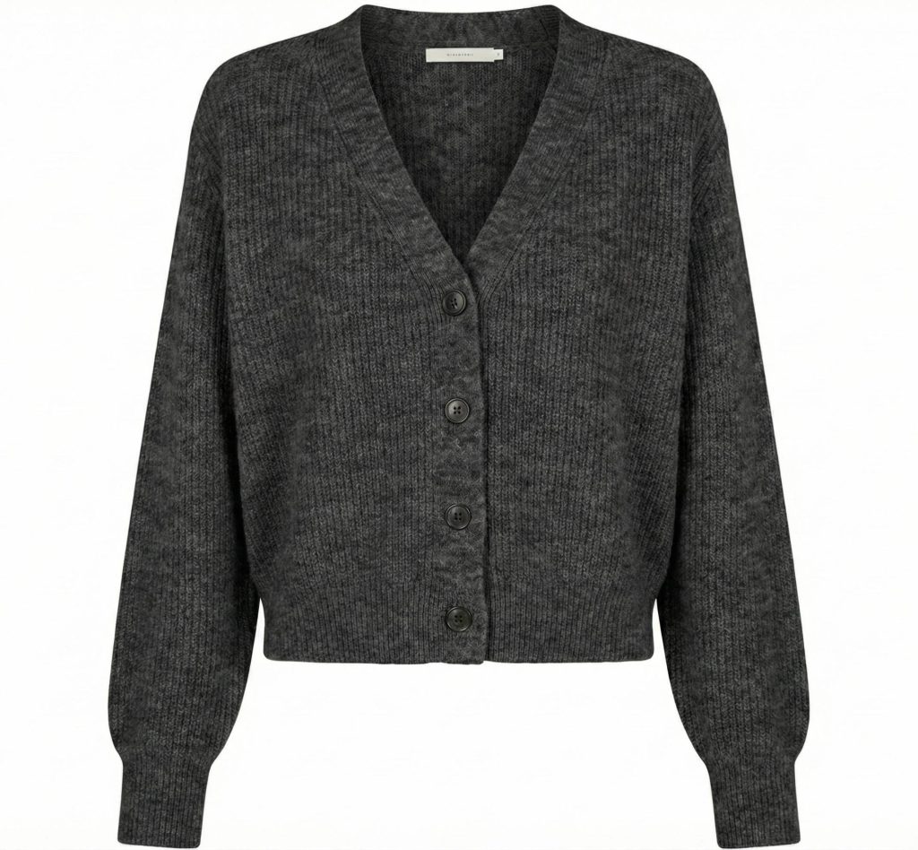 Women's Undyed Cashmere V-Neck Cardigan - Lhotse
