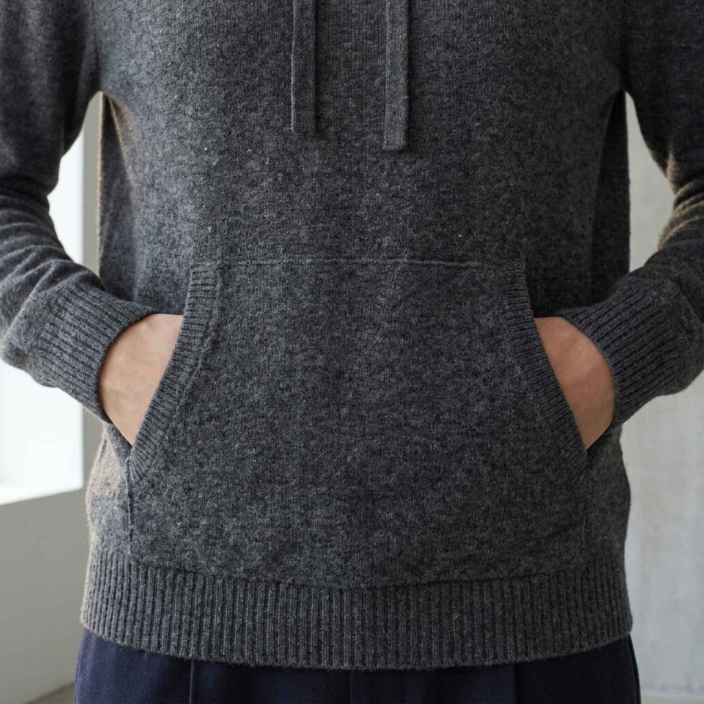 Women's Undyed Cashmere Hoodie - Natural Chyangra